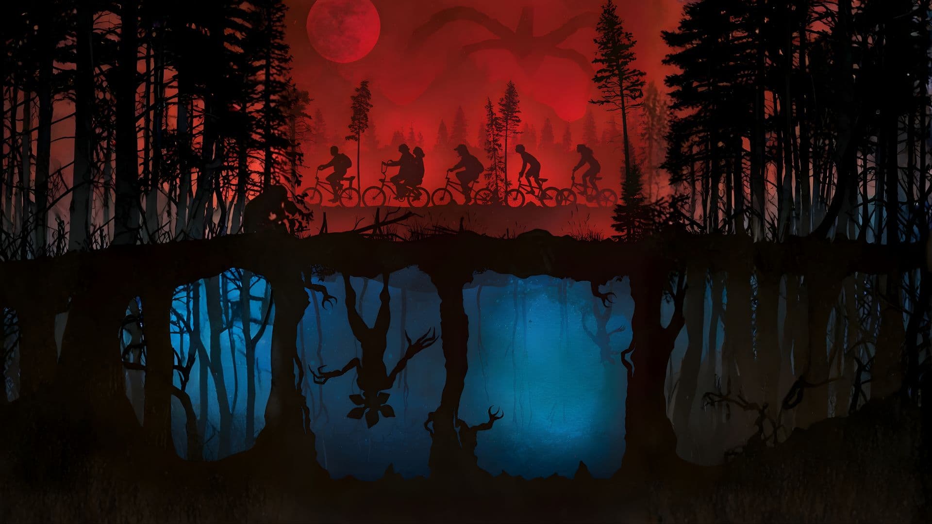 DINDEU illustration — Stranger Things themed design concept